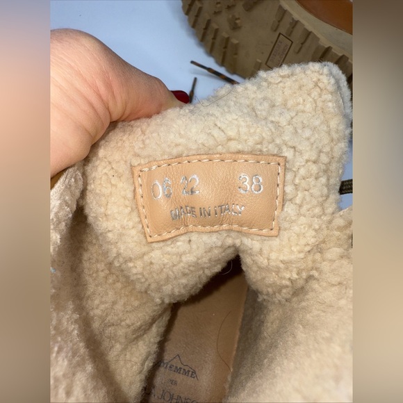 ULLA JOHNSON Shearling ETNA BOOTH Tapenade Size 38 - Picture 14 of 16